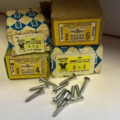 Chrome Plated Brass Screws