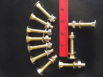 Brass Coach Bolts (**IMPERIAL**)