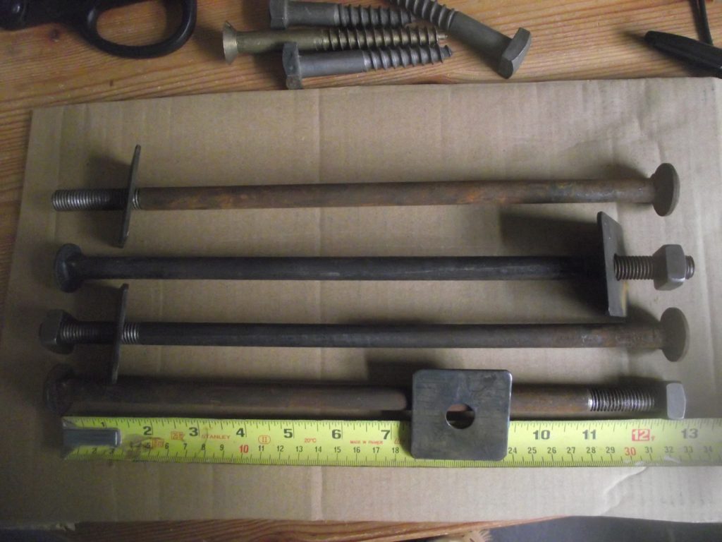 Extra Long Vintage Coach Bolts Self Colour Steel (METRIC)