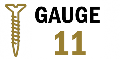 Gauge 11 Slotted Brass CSK