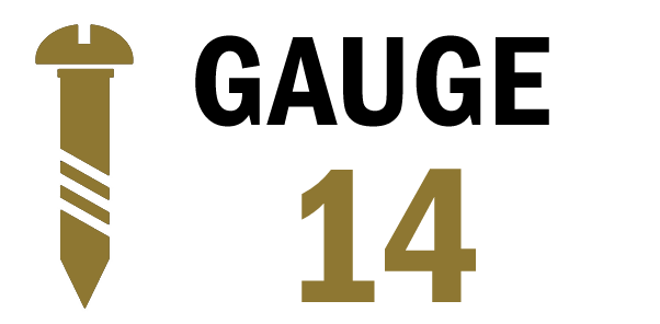 Gauge 14 Slotted Brass Round Head