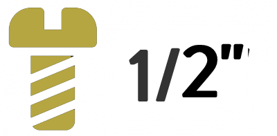 1/2" BSW Brass Machine Screws